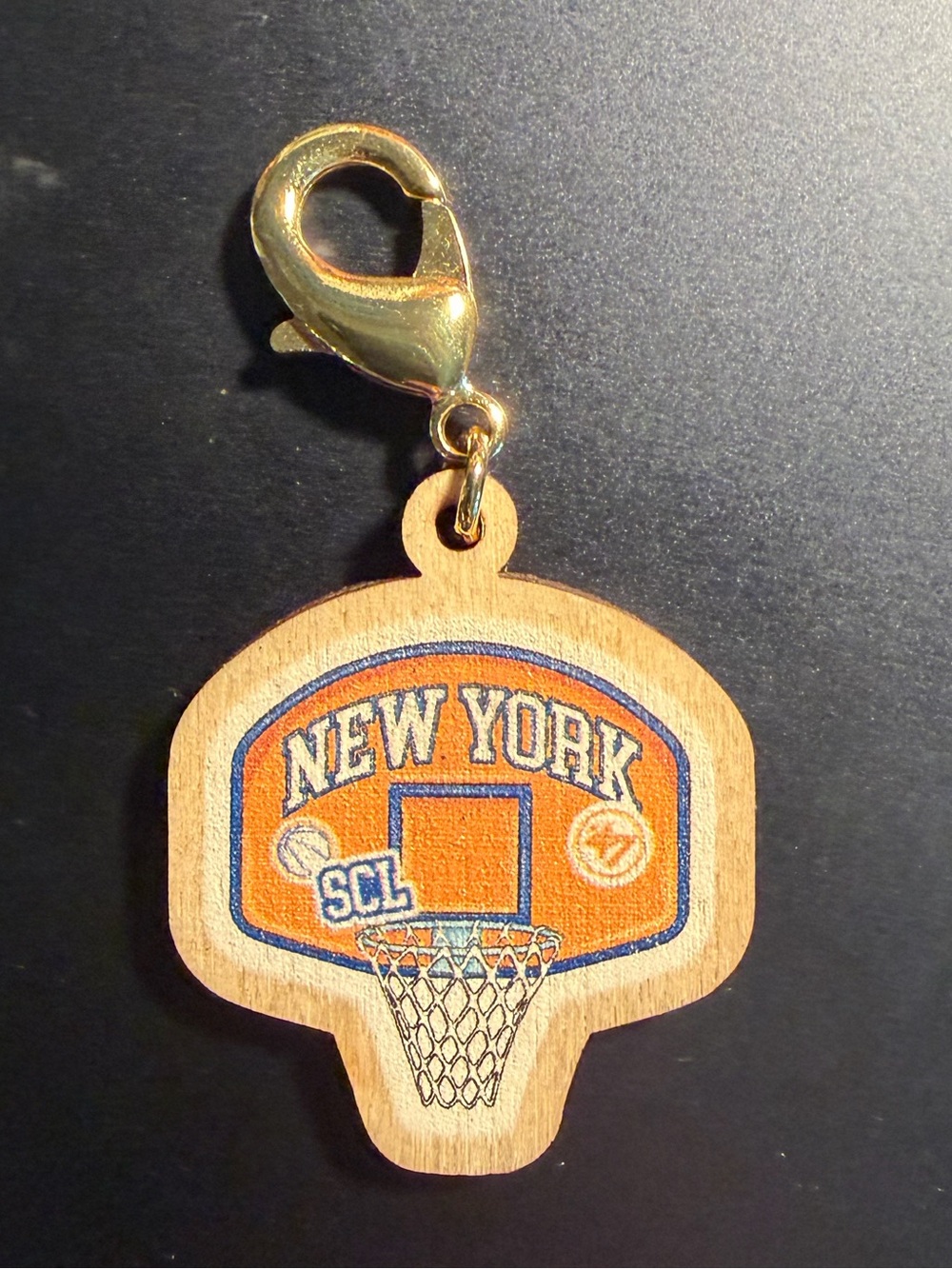Stoney Clover NY Knicks Basketball Charm Keychain - mini - NEW
